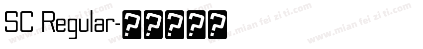 SC Regular字体转换